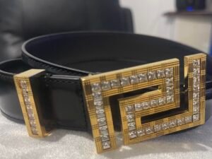 Versace BELT - Belt - black/gold-coloured